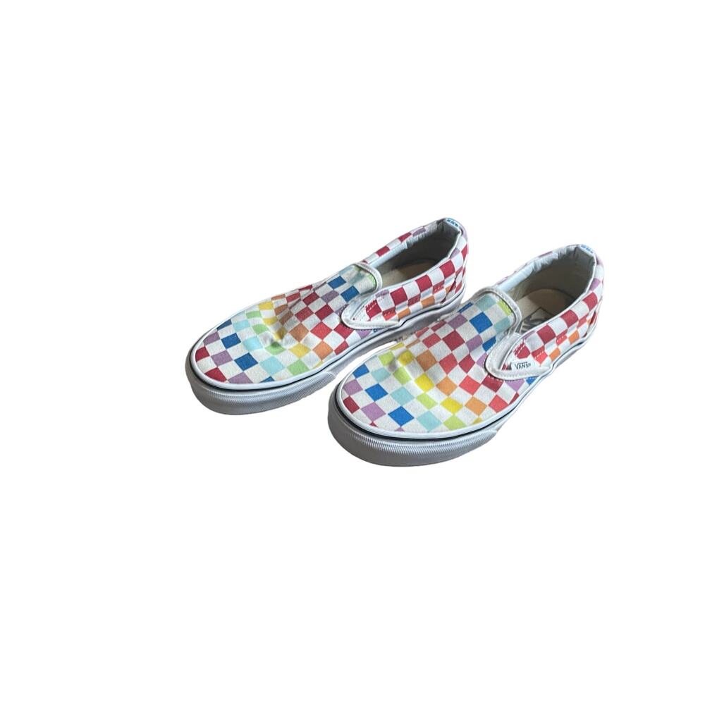 Vans Classic Slip-On Sneakers Rainbow - Women’s Size 6.5.